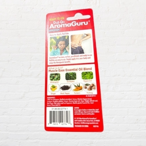 Aromatherapy Essential Oil Roll On Bottles Muscle Ease Peppermint Tea Tree - Picture 3 of 9